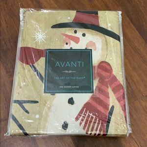 Brand new Avanti snowman shower curtain